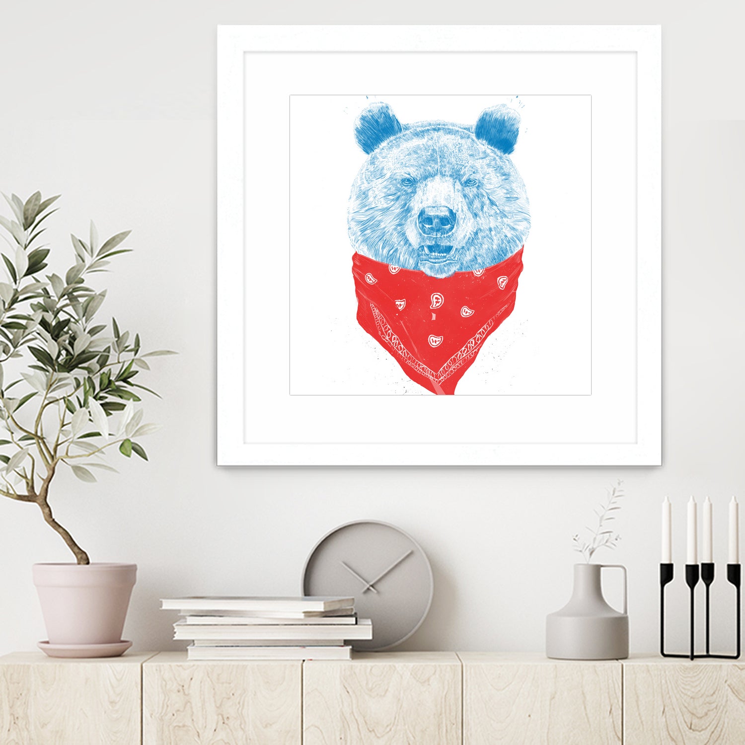 Wild bear (color version) by Solti Balázs on GIANT ART - pink digital drawing