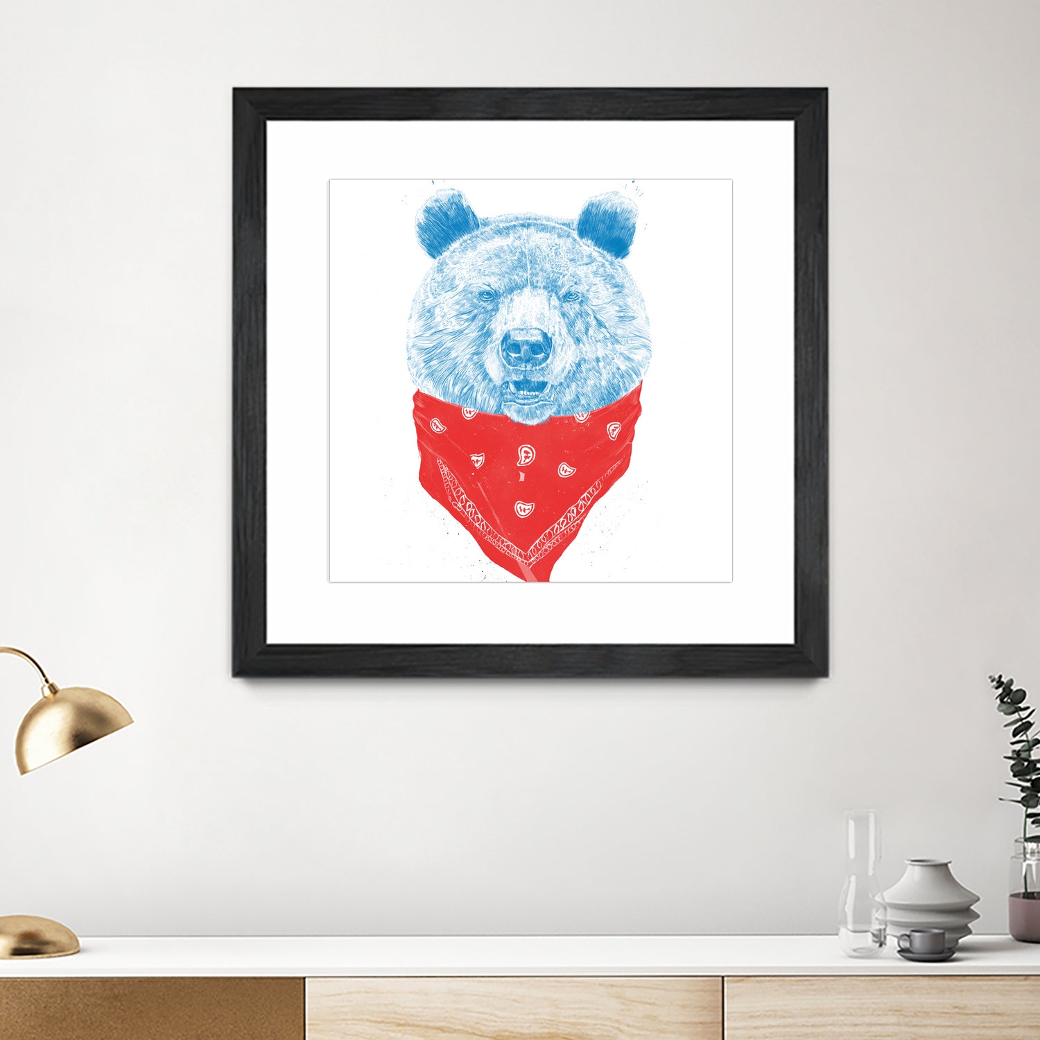 Wild bear (color version) by Solti Balázs on GIANT ART - pink digital drawing