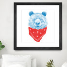 Wild bear (color version) by Solti Balázs on GIANT ART - pink digital drawing