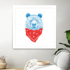 Wild bear (color version) by Solti Balázs on GIANT ART - pink digital drawing