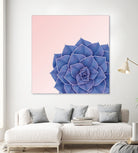 Big Echeveria Design by Brigitte Carre on GIANT ART - blue digital painting