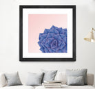 Big Echeveria Design by Brigitte Carre on GIANT ART - blue digital painting