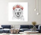 Festival lion by Solti Balázs on GIANT ART - white digital drawing