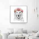 Festival lion by Solti Balázs on GIANT ART - white digital drawing