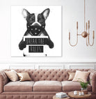 Rebel dog by Solti Balázs on GIANT ART - white digital drawing