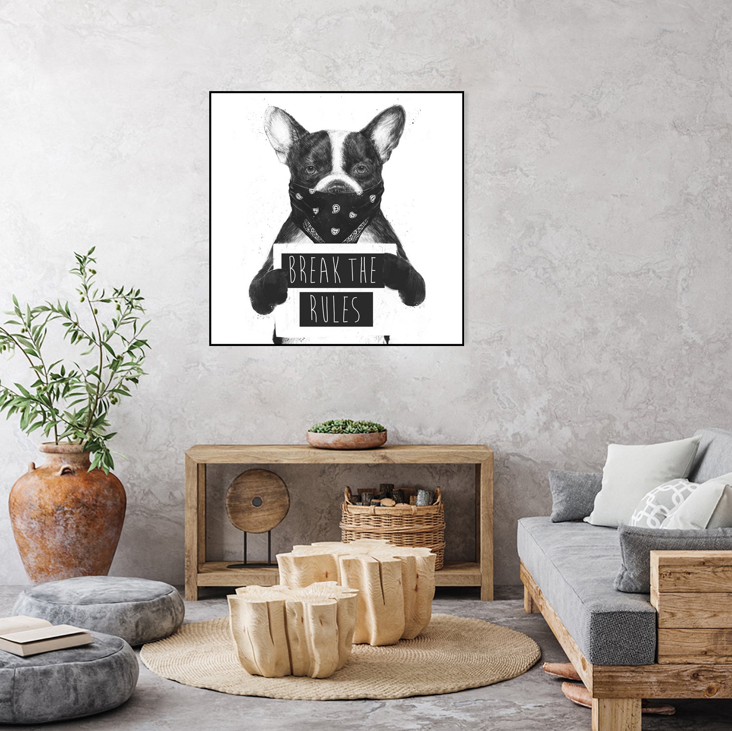 Rebel dog by Solti Balázs on GIANT ART - white digital drawing