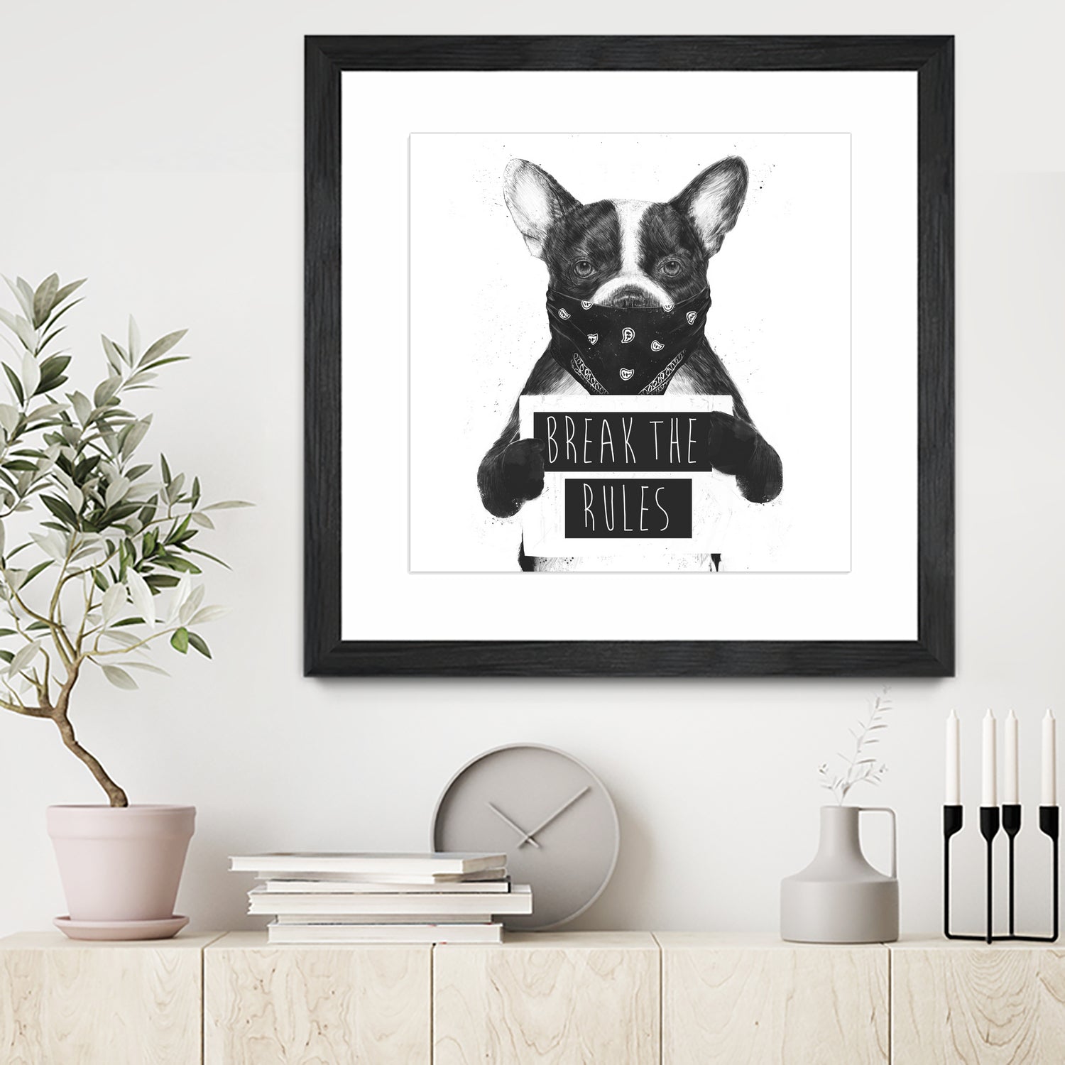 Rebel dog by Solti Balázs on GIANT ART - white digital drawing