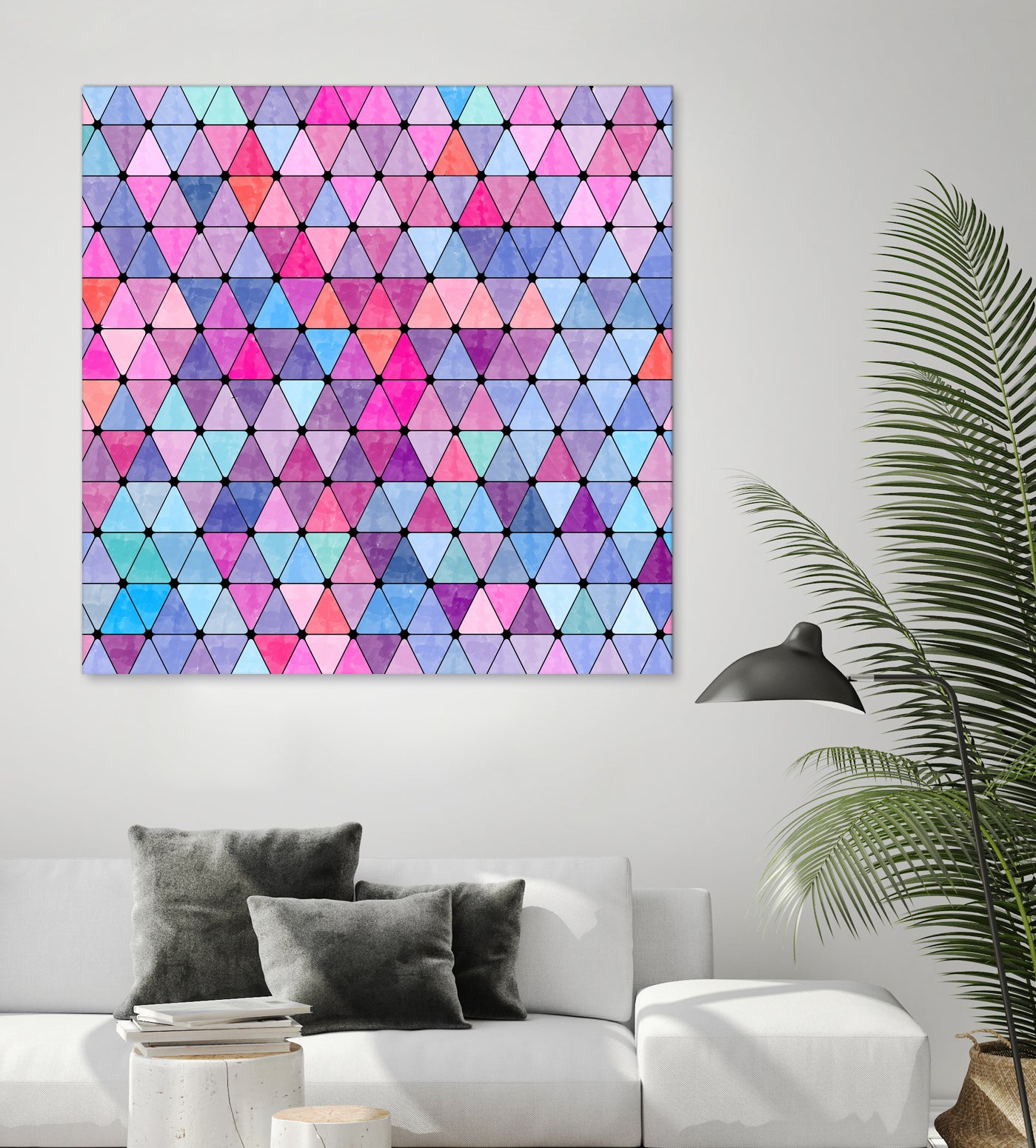 Lovely geometric #13 by Amir Faysal on GIANT ART - pink digital drawing