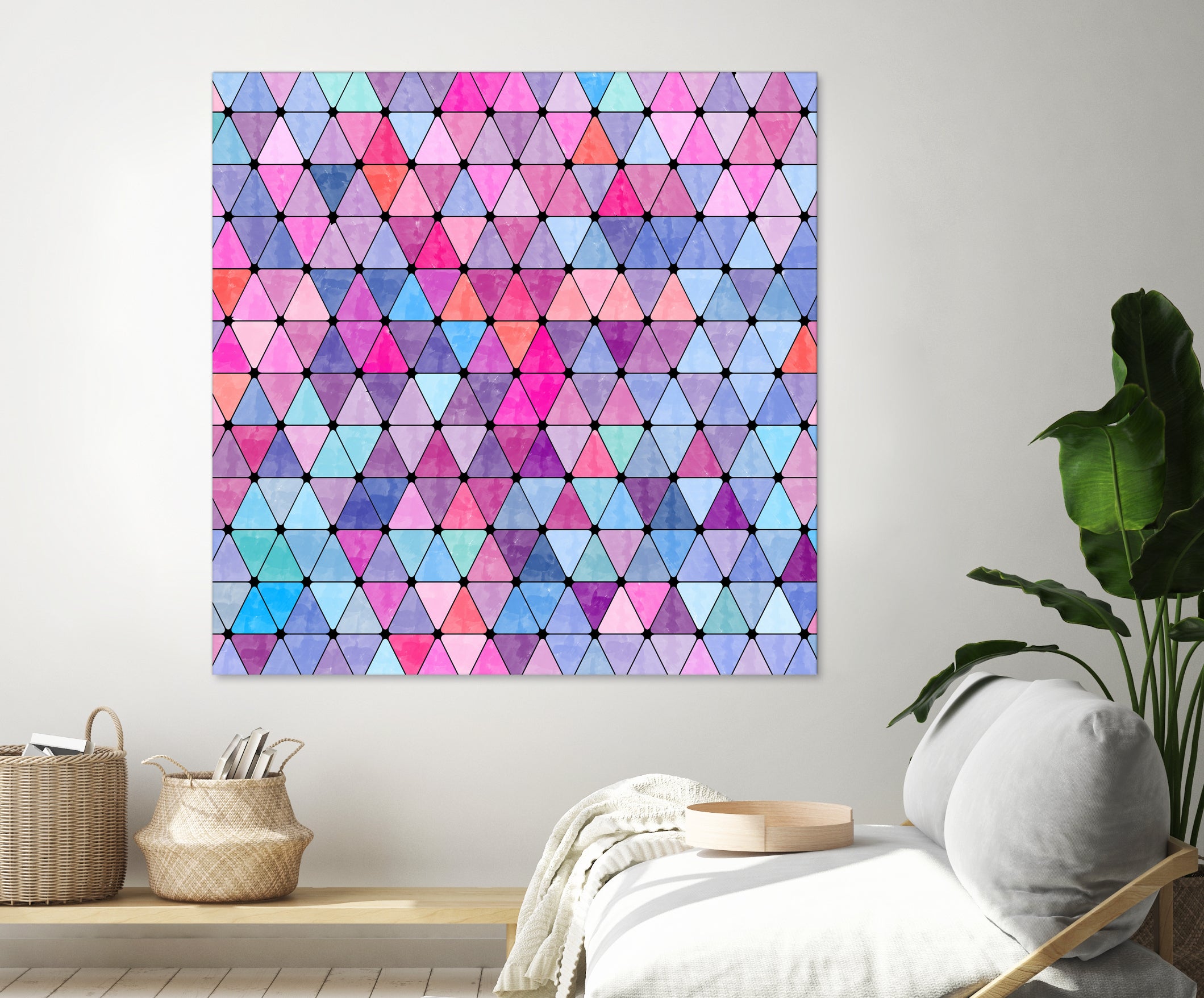 Lovely geometric #13 by Amir Faysal on GIANT ART - pink digital drawing