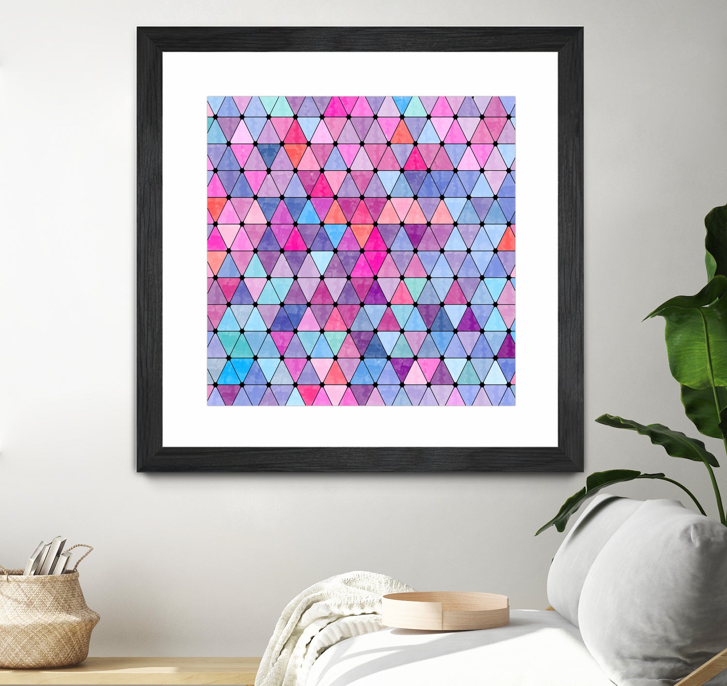 Lovely geometric #13 by Amir Faysal on GIANT ART - pink digital drawing