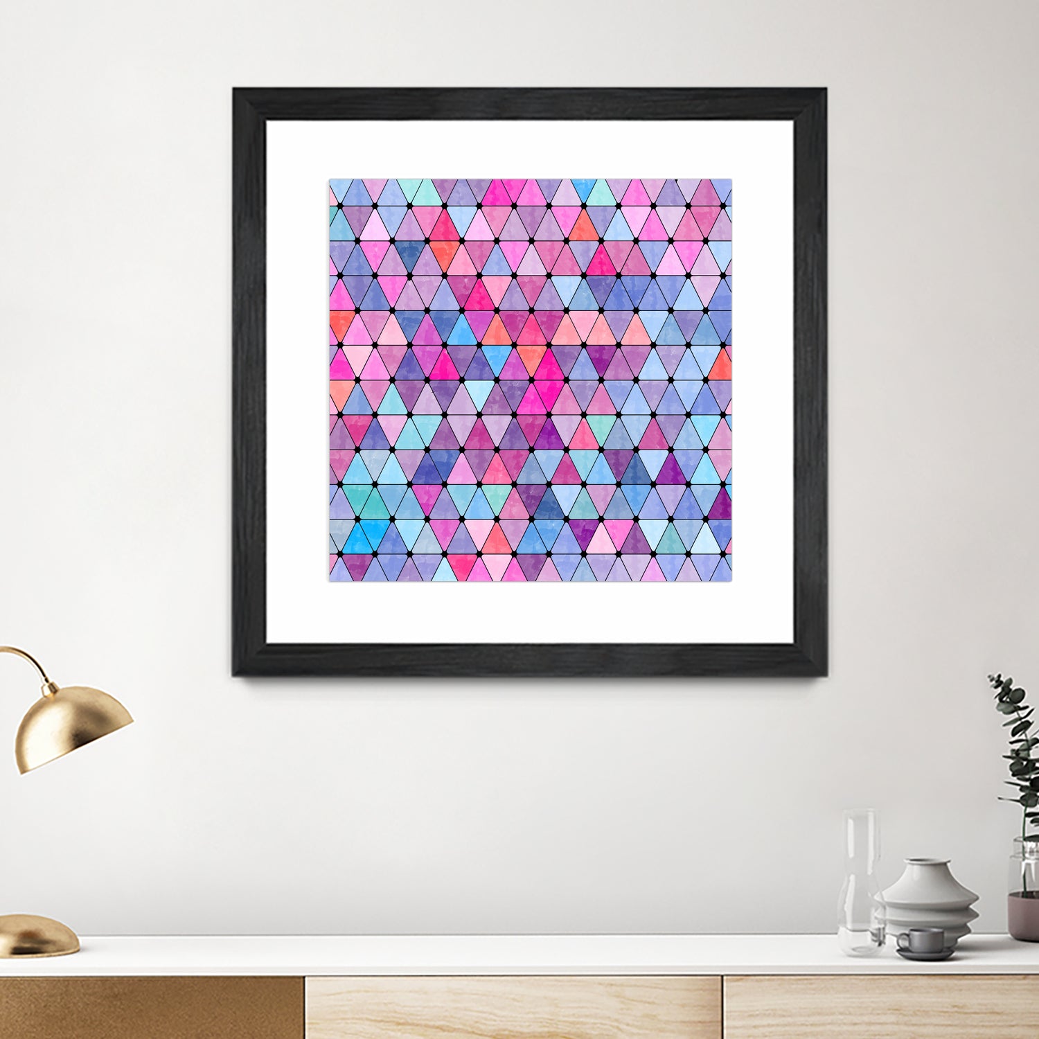 Lovely geometric #13 by Amir Faysal on GIANT ART - pink digital drawing