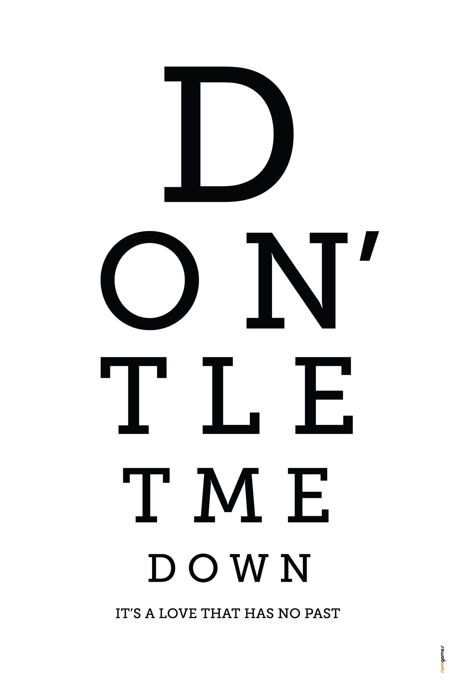 Don't Let Me Down The Beatles by Rafael Gomes on GIANT ART - white typography