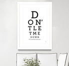 Don't Let Me Down The Beatles by Rafael Gomes on GIANT ART - white typography