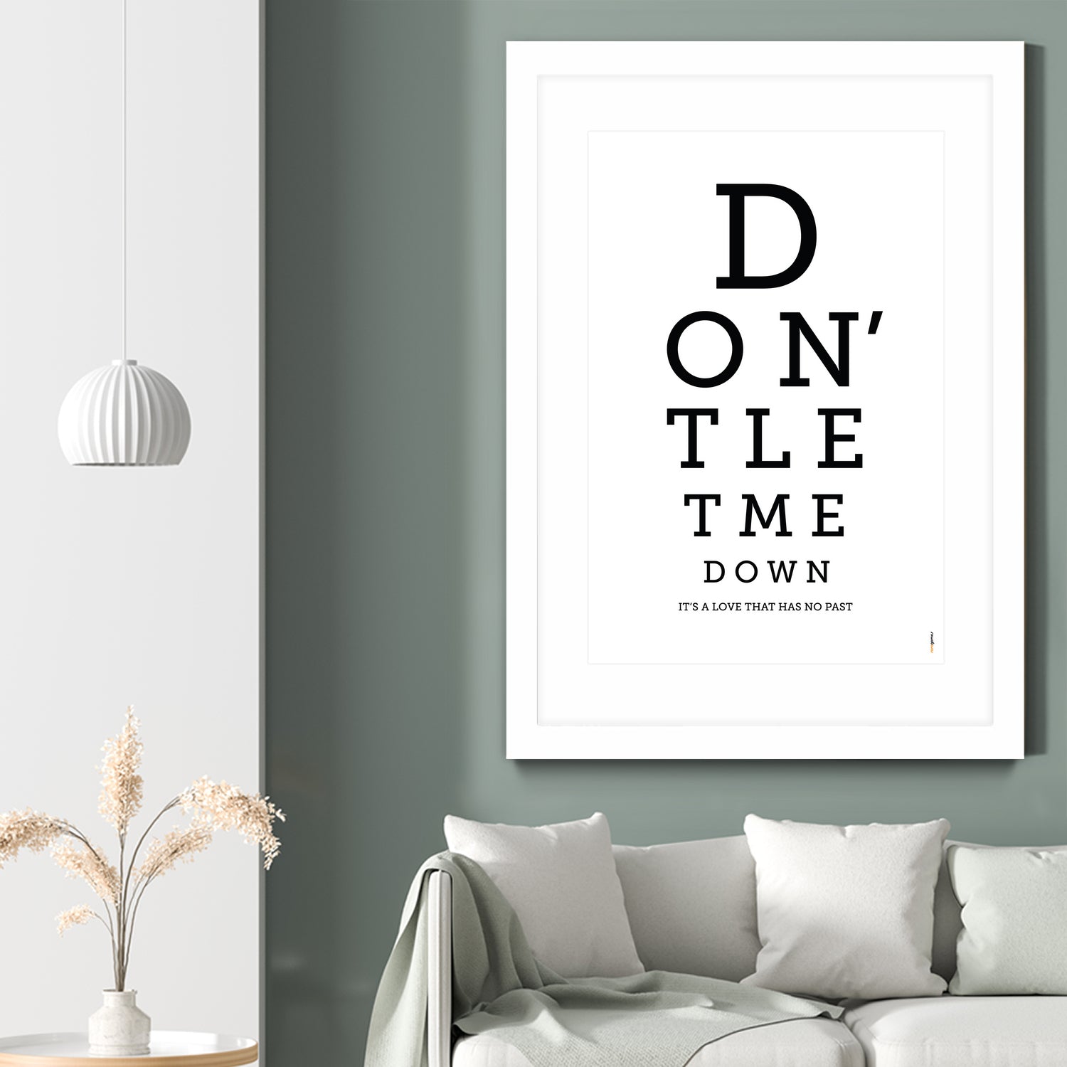 Don't Let Me Down The Beatles by Rafael Gomes on GIANT ART - white typography