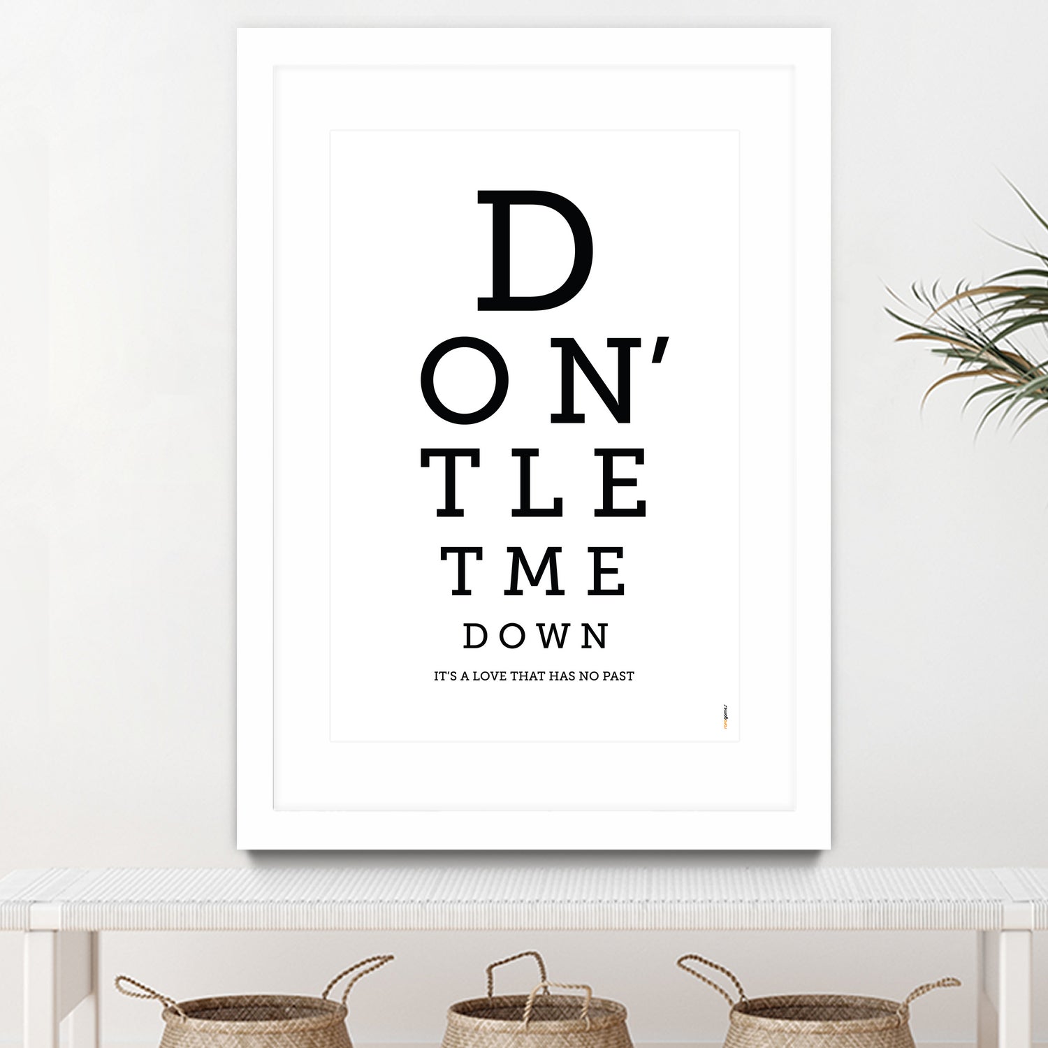 Don't Let Me Down The Beatles by Rafael Gomes on GIANT ART - white typography