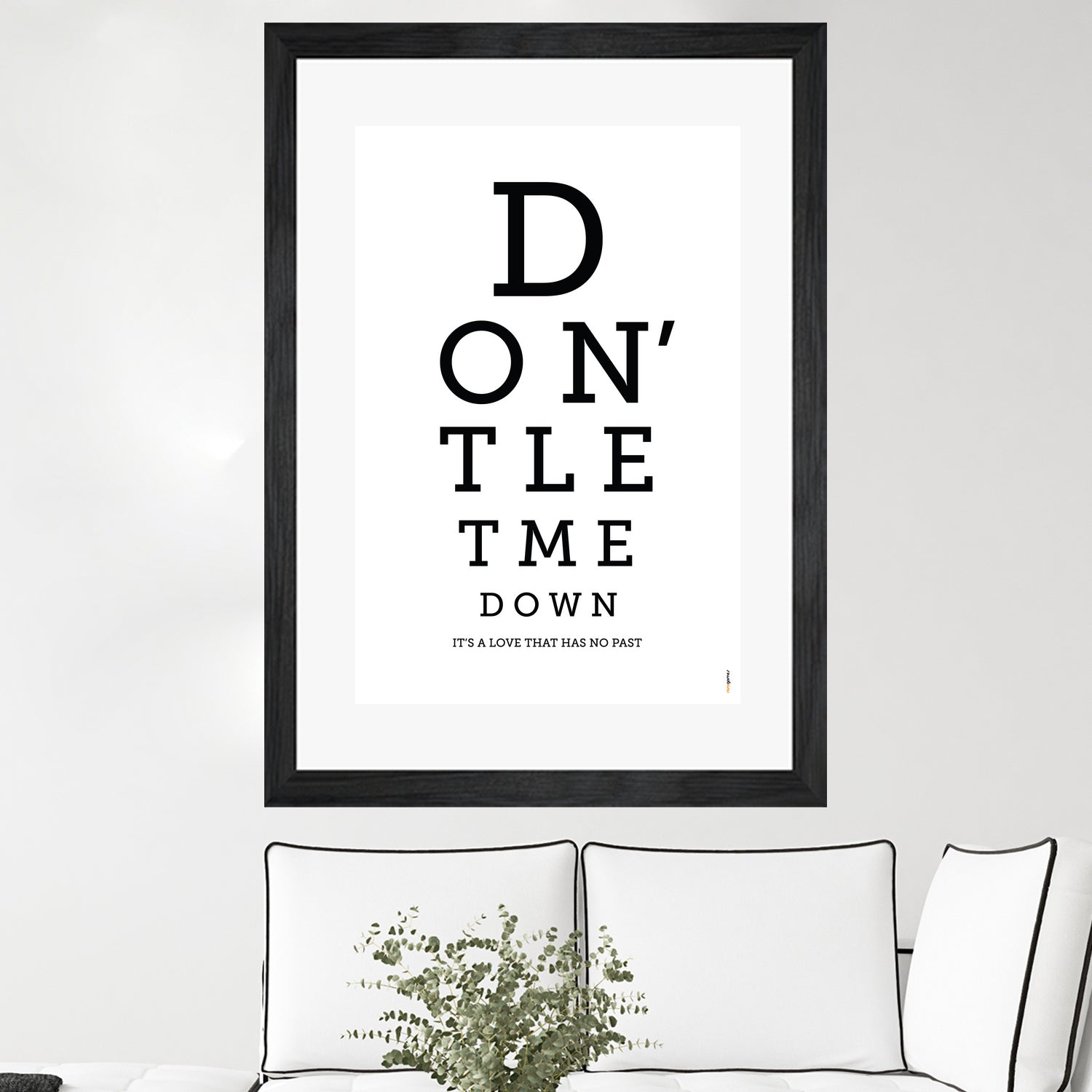 Don't Let Me Down The Beatles by Rafael Gomes on GIANT ART - white typography