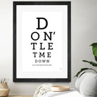 Don't Let Me Down The Beatles by Rafael Gomes on GIANT ART - white typography