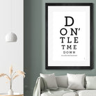 Don't Let Me Down The Beatles by Rafael Gomes on GIANT ART - white typography