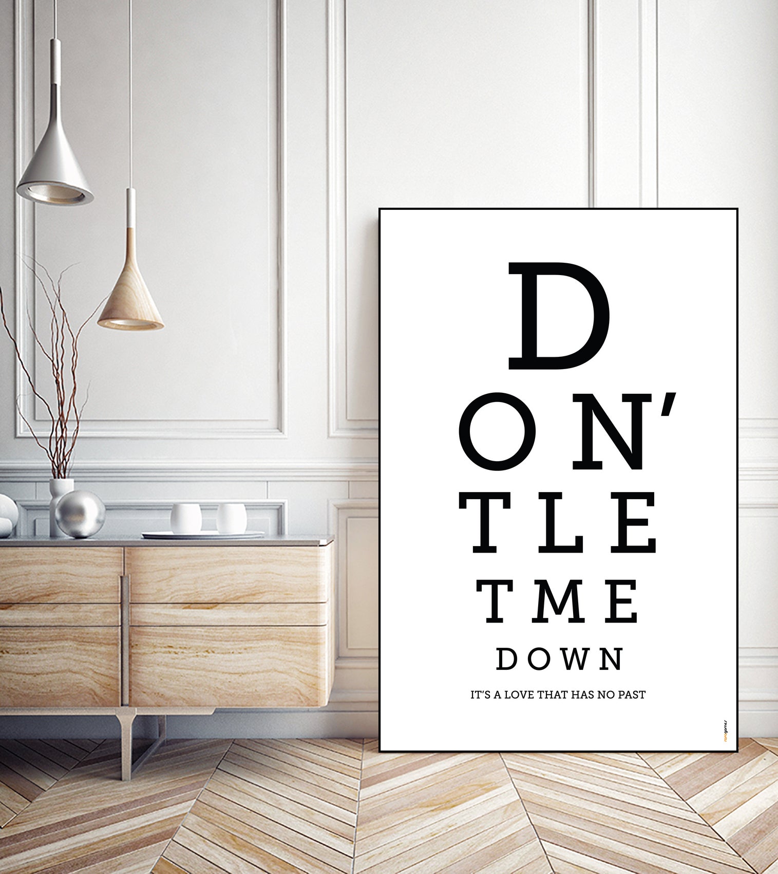 Don't Let Me Down The Beatles by Rafael Gomes on GIANT ART - white typography