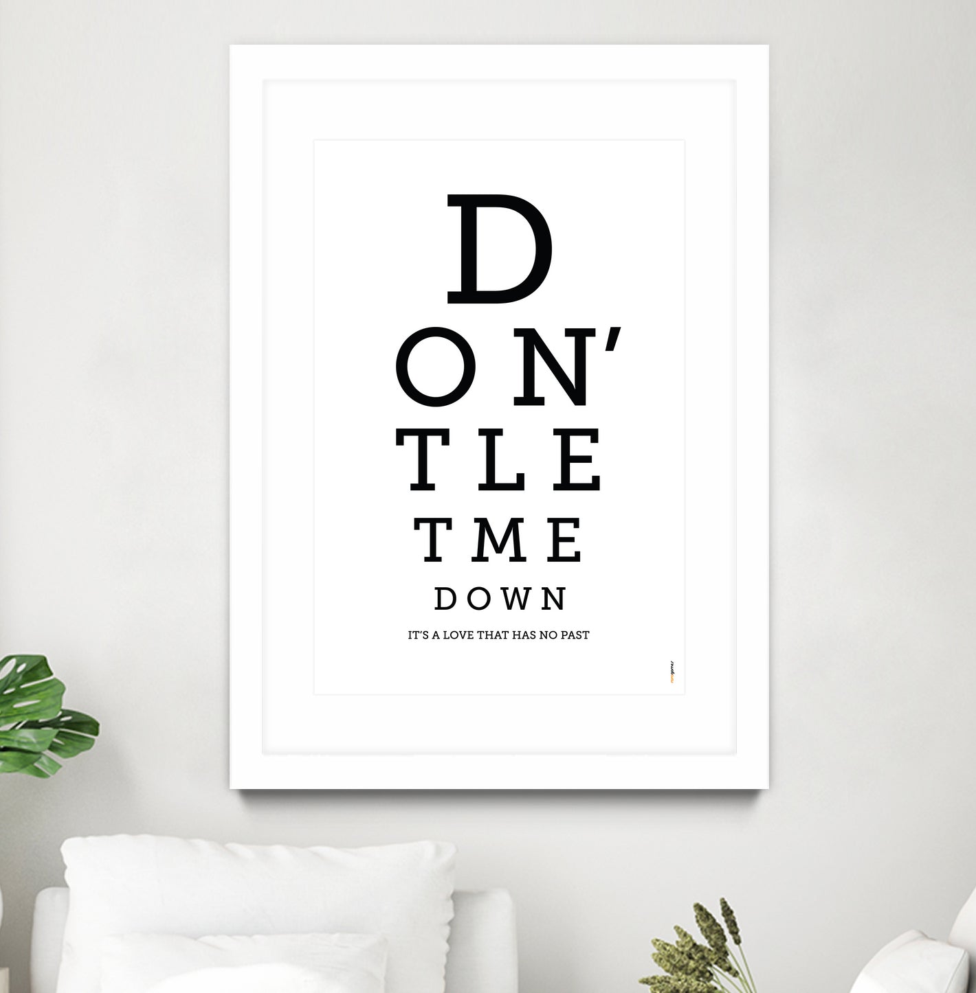 Don't Let Me Down The Beatles by Rafael Gomes on GIANT ART - white typography