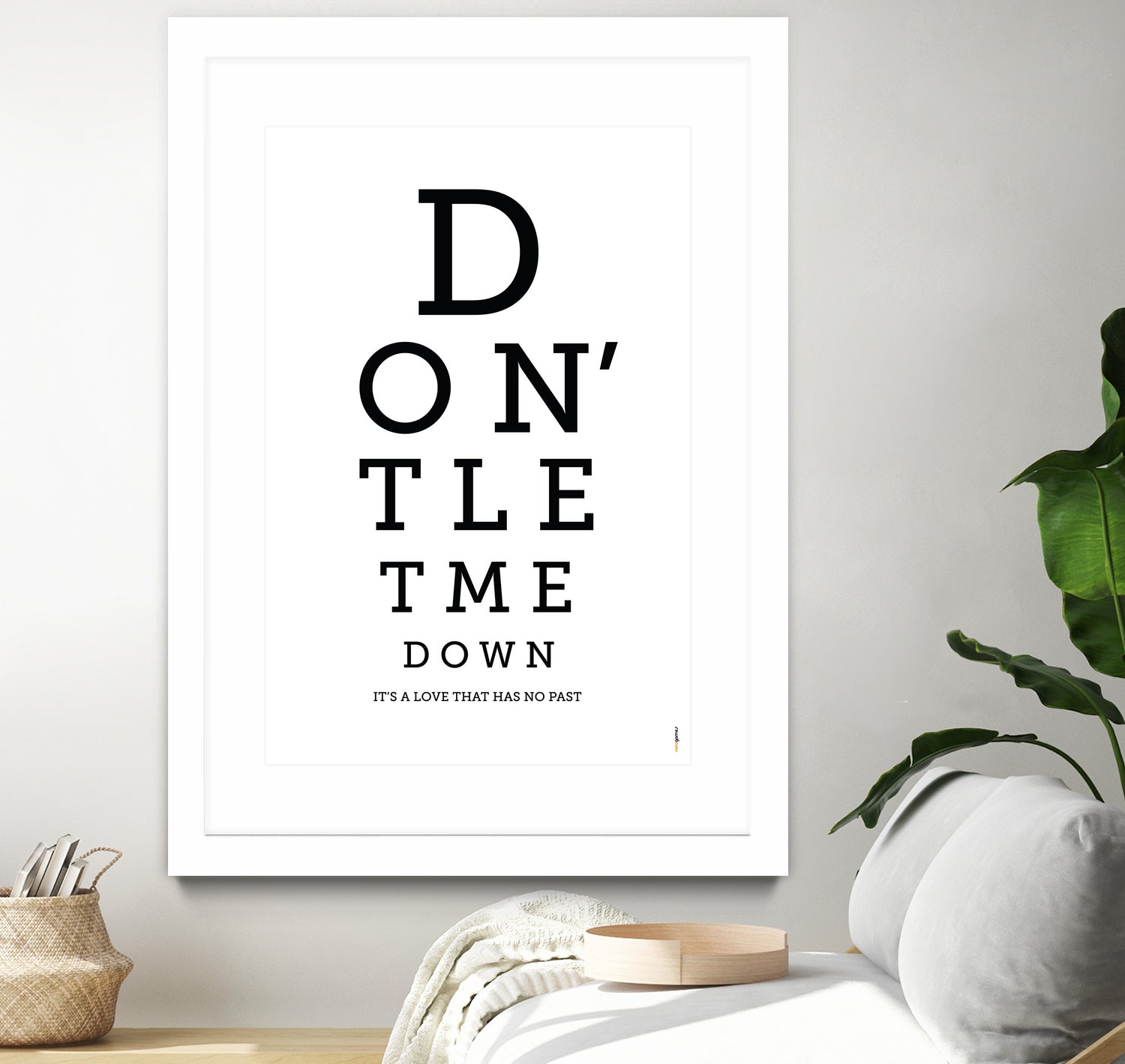 Don't Let Me Down The Beatles by Rafael Gomes on GIANT ART - white typography