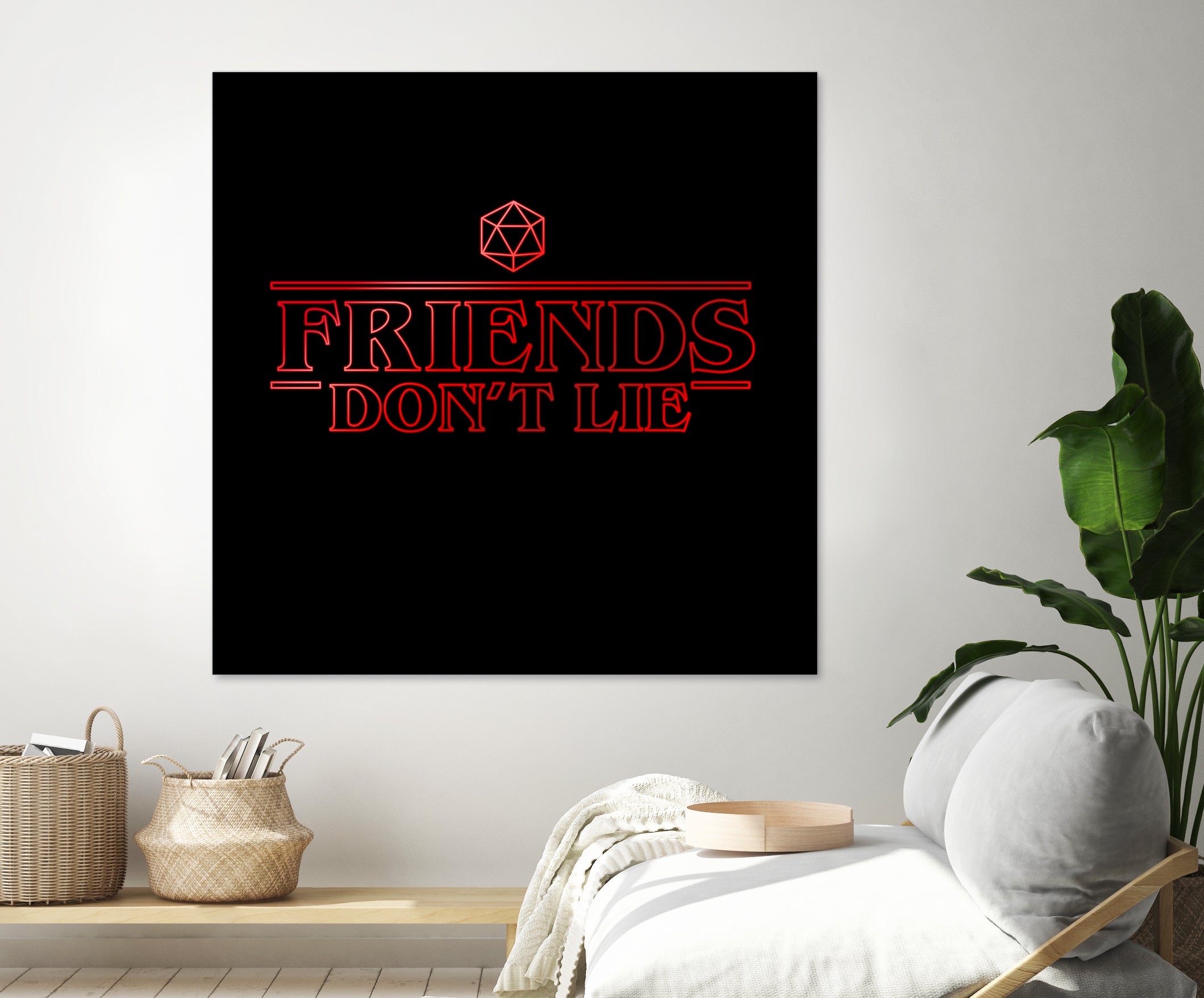 Friends Don't Lie by Rafael Gomes on GIANT ART - black digital drawing