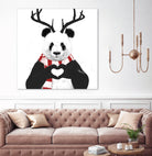 Xmas panda by Solti Balázs on GIANT ART - white digital drawing