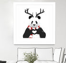 Xmas panda by Solti Balázs on GIANT ART - white digital drawing