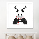 Xmas panda by Solti Balázs on GIANT ART - white digital drawing