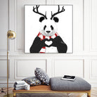 Xmas panda by Solti Balázs on GIANT ART - white digital drawing