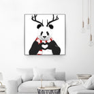 Xmas panda by Solti Balázs on GIANT ART - white digital drawing