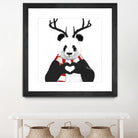 Xmas panda by Solti Balázs on GIANT ART - white digital drawing