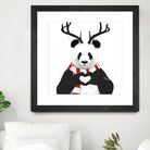 Xmas panda by Solti Balázs on GIANT ART - white digital drawing