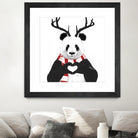 Xmas panda by Solti Balázs on GIANT ART - white digital drawing