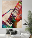 guitar art 5 by Justyna Jaszke on GIANT ART - red digital painting