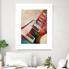 guitar art 5 by Justyna Jaszke on GIANT ART - red digital painting