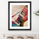 guitar art 5 by Justyna Jaszke on GIANT ART - red digital painting