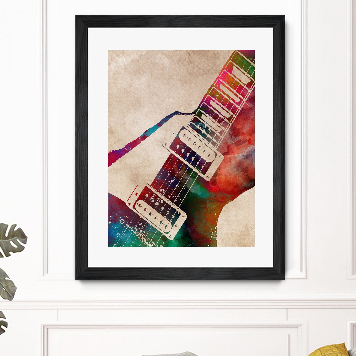 guitar art 5 by Justyna Jaszke on GIANT ART - red digital painting