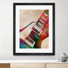 guitar art 5 by Justyna Jaszke on GIANT ART - red digital painting