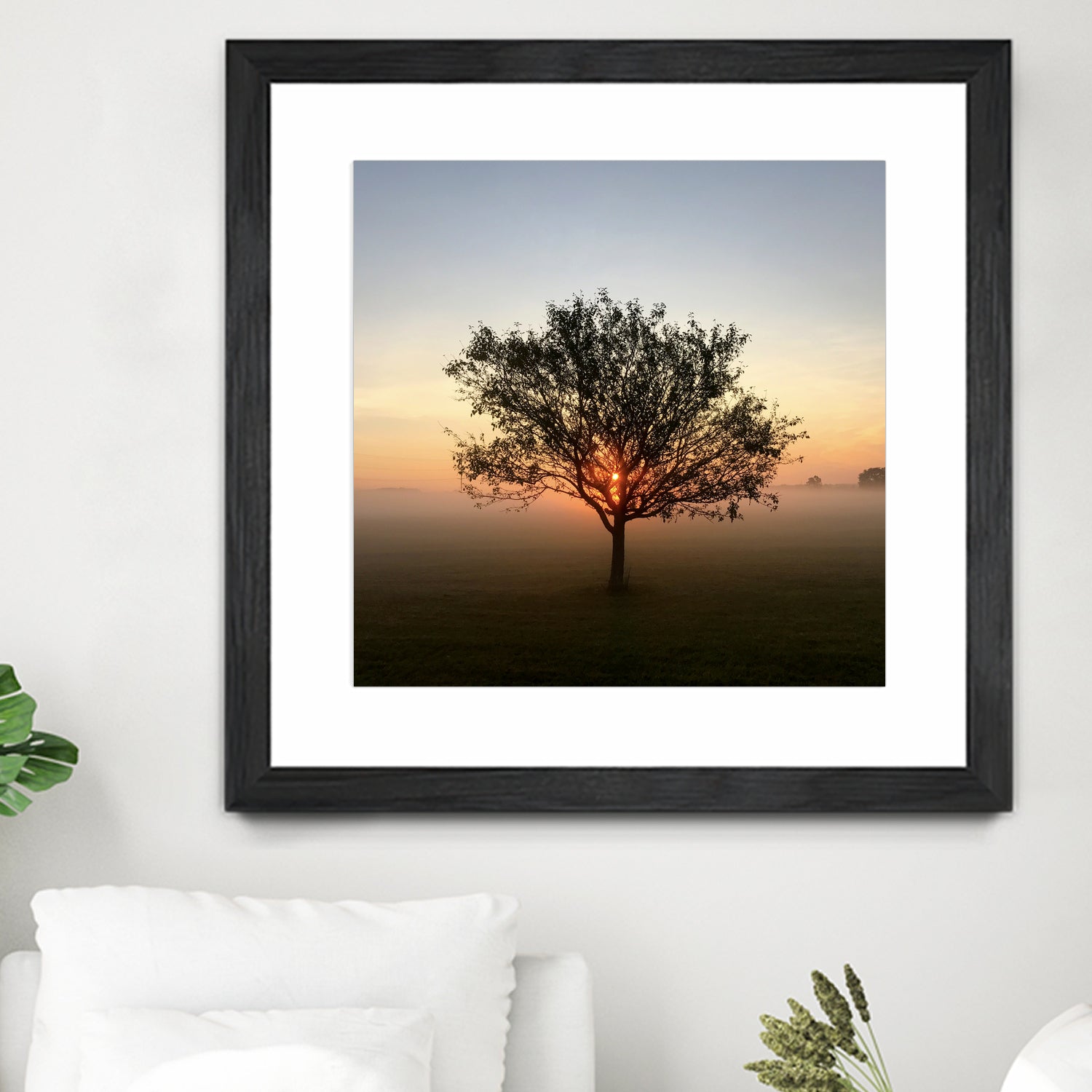 Tree at Sunrise Sunrise by Brian Sooy on GIANT ART - orange photo illustration