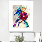 Captain America Grunge by Daniel Janda on GIANT ART - blue digital painting