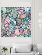 Jellyfishes by salome mikaberidze on GIANT ART - blue digital painting