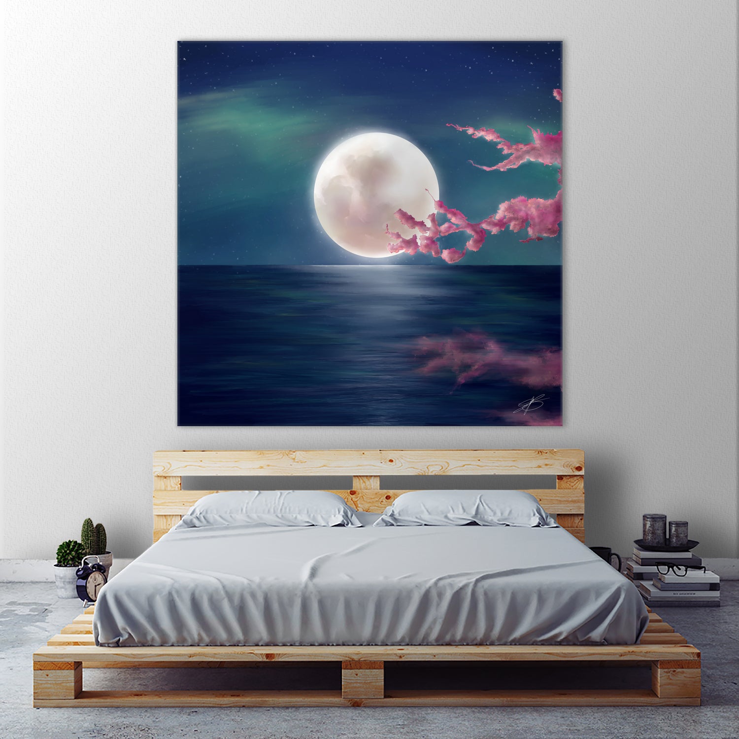 Luna by Elena Bragioto on GIANT ART - blue digital painting