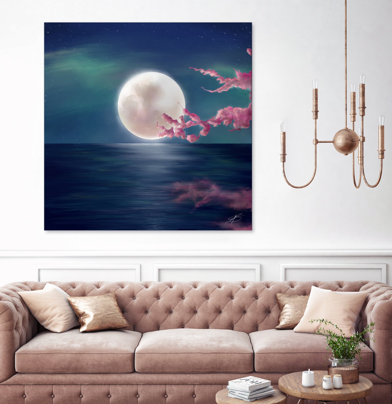 Luna by Elena Bragioto on GIANT ART - blue digital painting