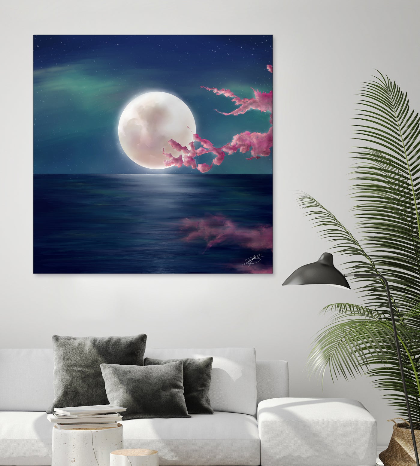 Luna by Elena Bragioto on GIANT ART - blue digital painting