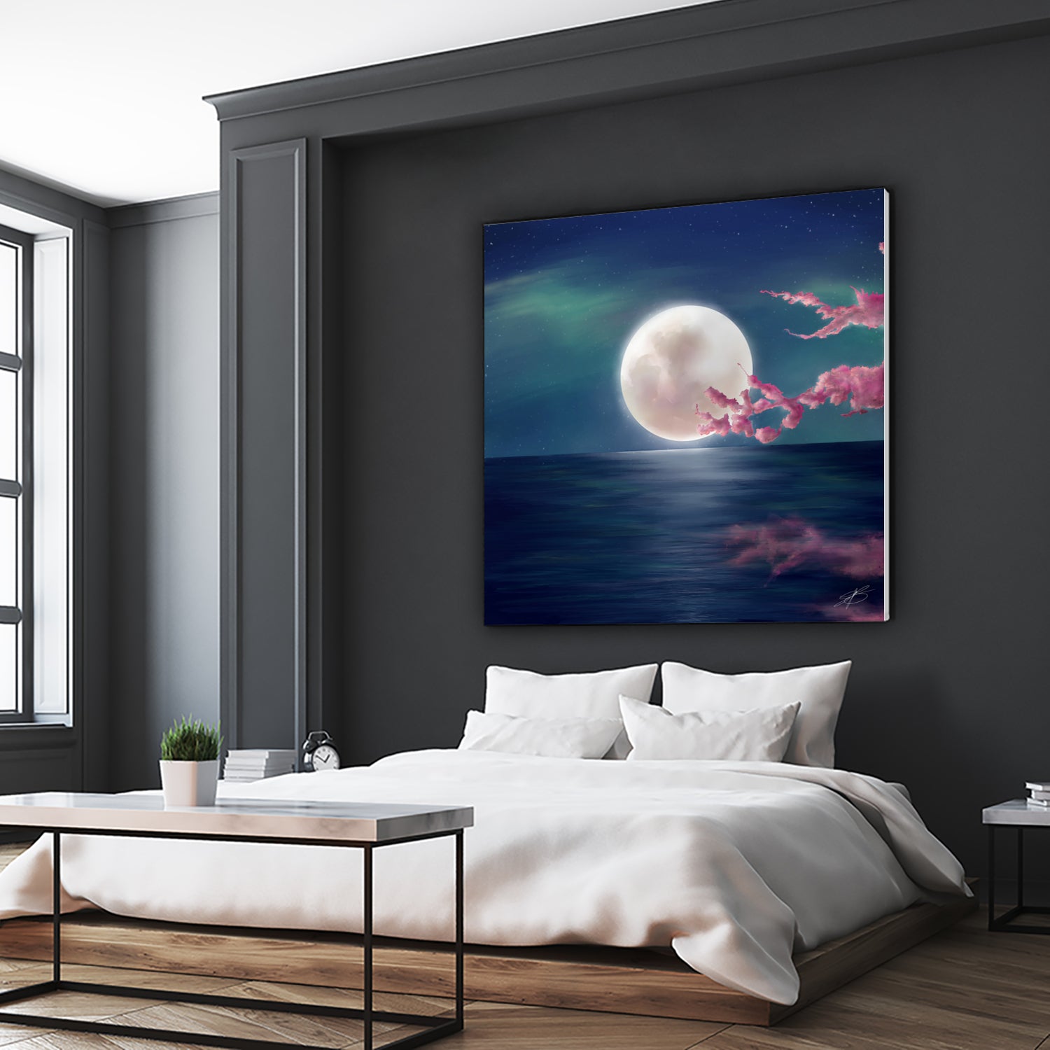 Luna by Elena Bragioto on GIANT ART - blue digital painting