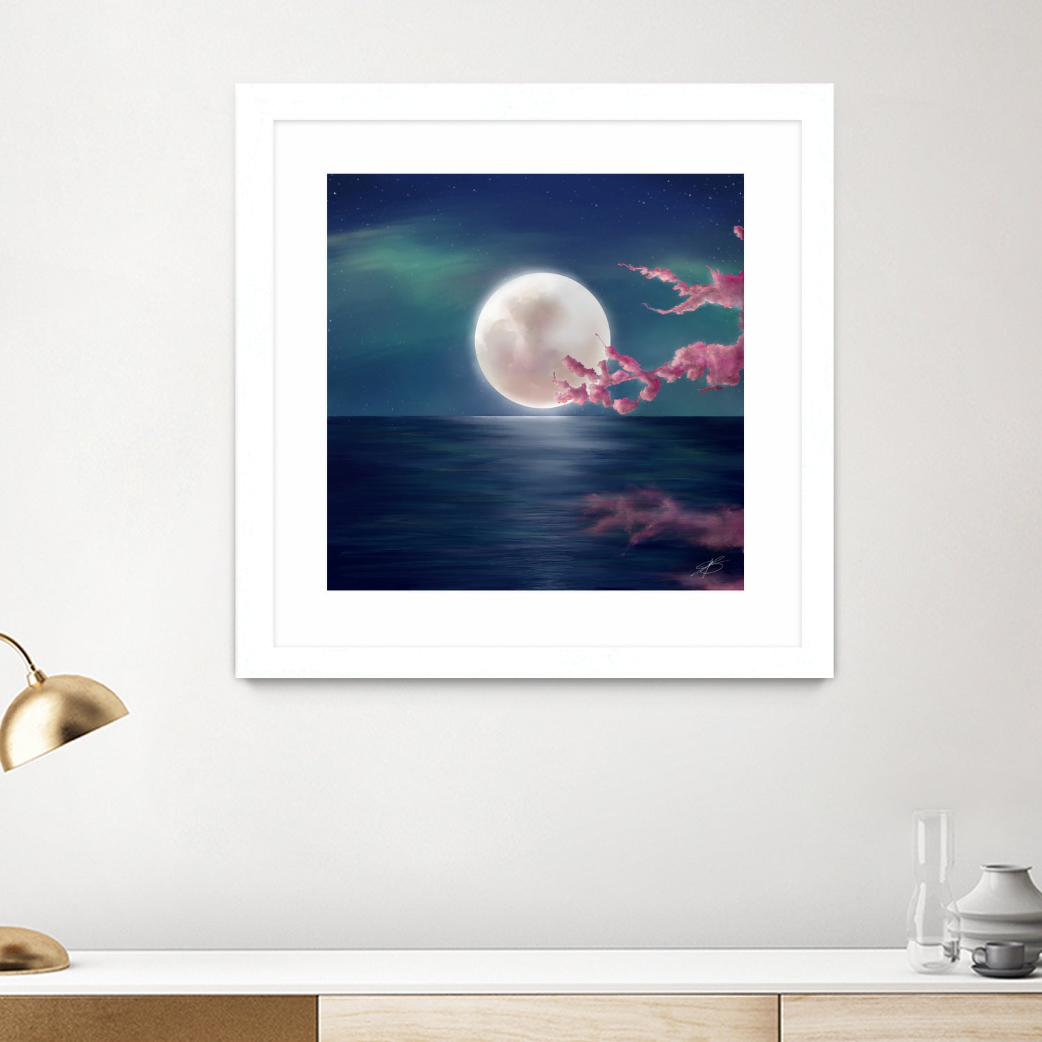 Luna by Elena Bragioto on GIANT ART - blue digital painting