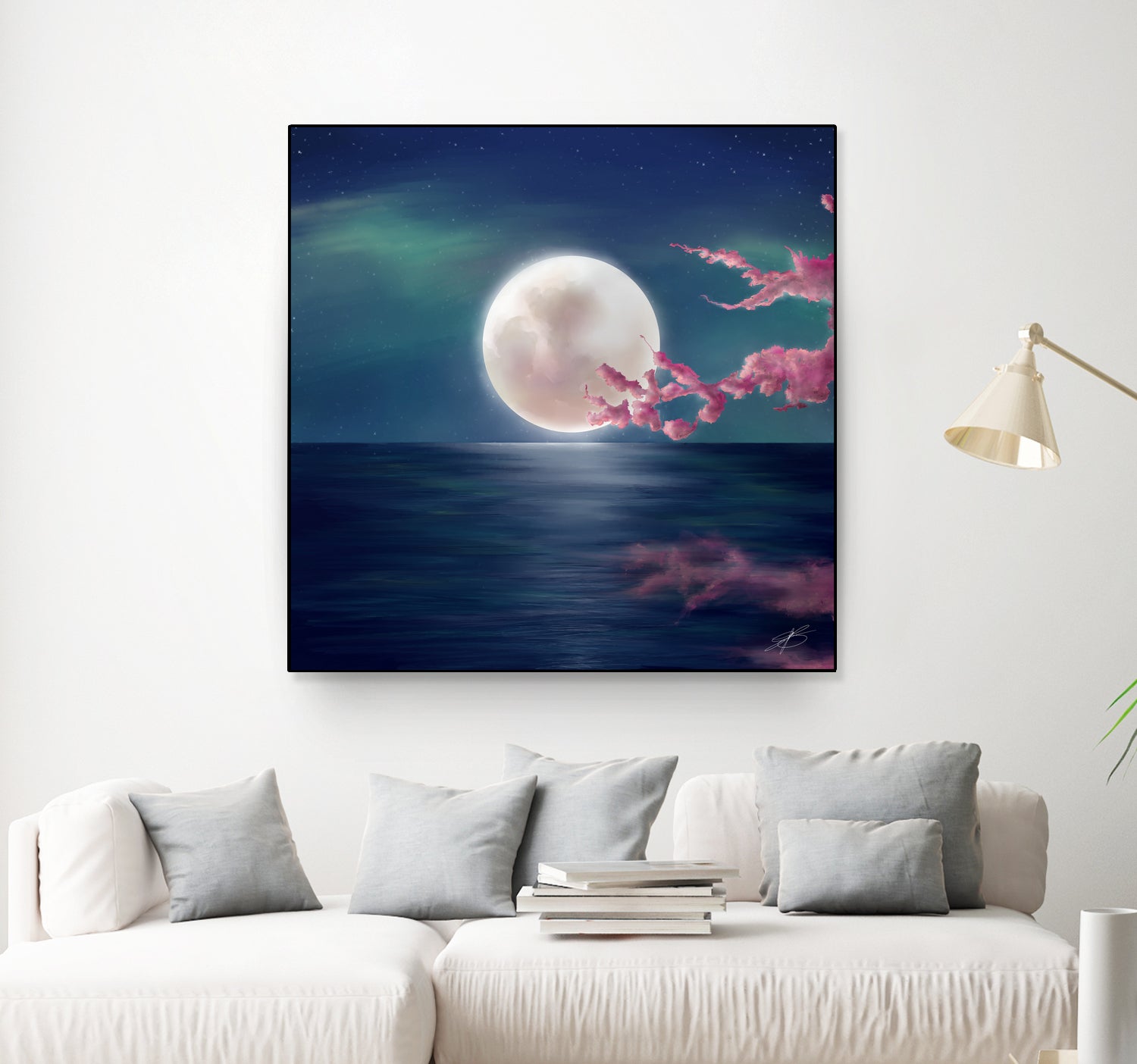 Luna by Elena Bragioto on GIANT ART - blue digital painting