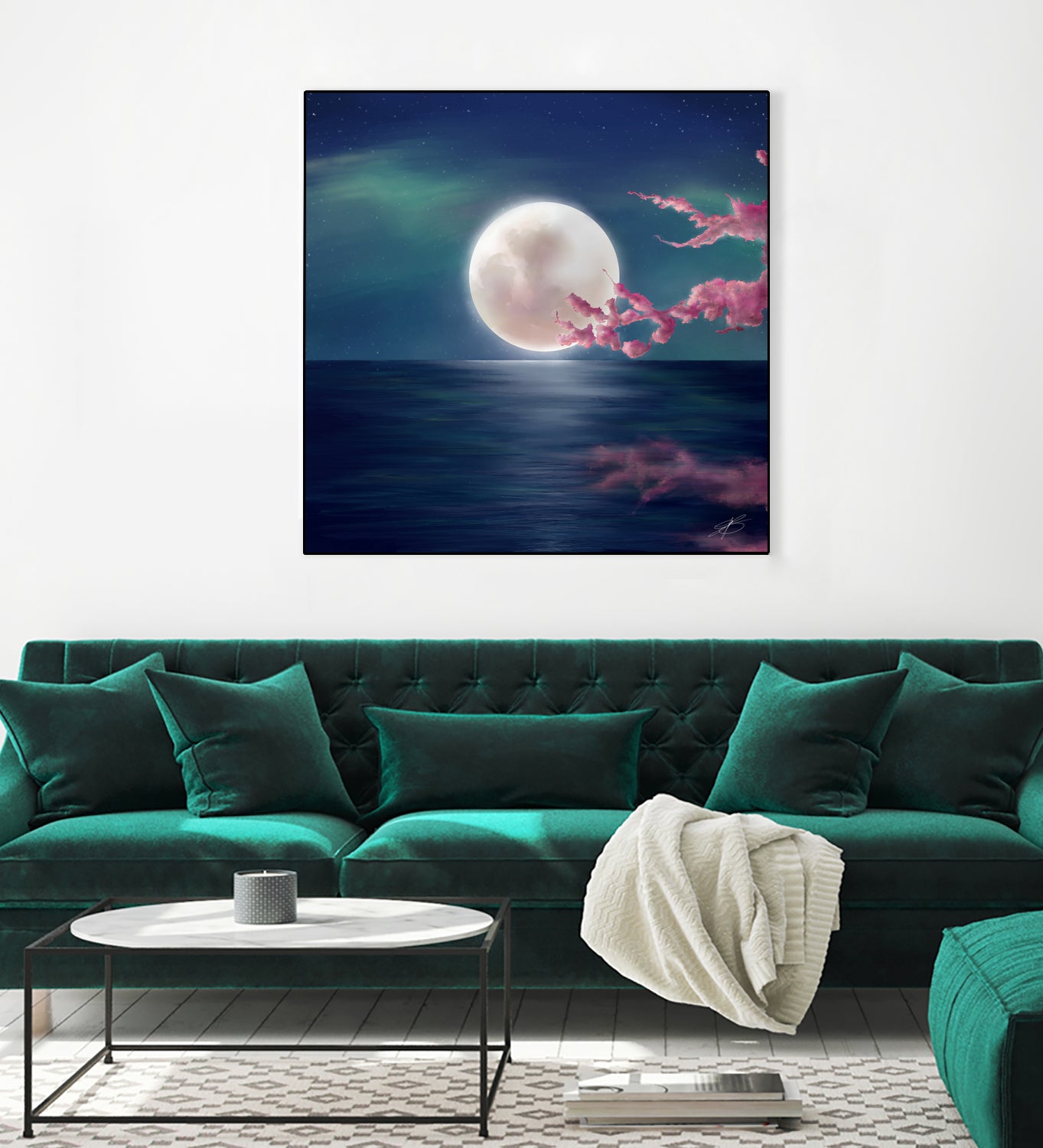 Luna by Elena Bragioto on GIANT ART - blue digital painting