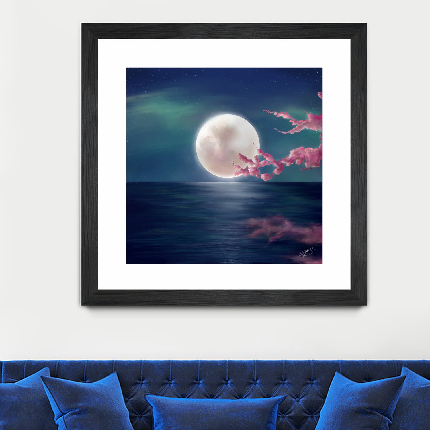 Luna by Elena Bragioto on GIANT ART - blue digital painting